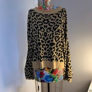 Leopard print sweater